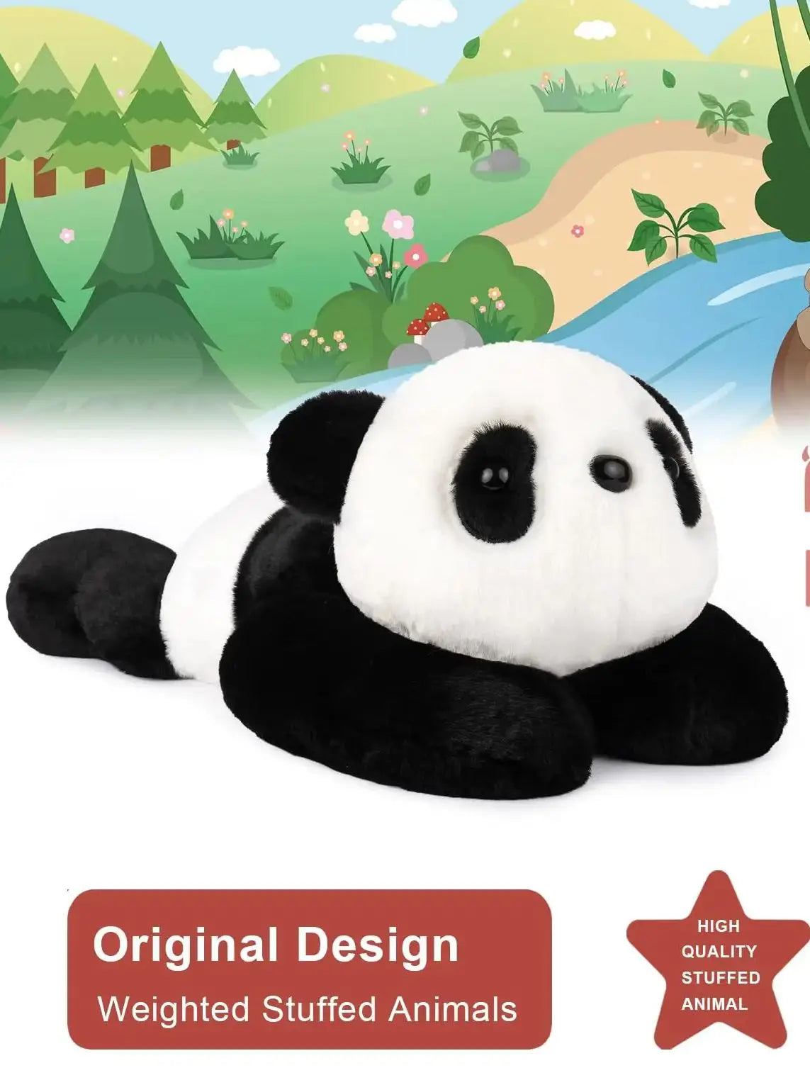 Niuniu Daddy 20" Weighted Stuffed Animals for Adults Kids Large Plush Toy Pillow with Soft Fur & Body for Gift Birthday Holidays