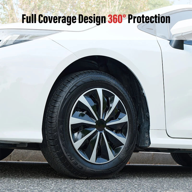 4 hubcaps for Iron Rim,15 Inch Hubcap Replacement Wheel Cap Automobile Full Rim Cover Accessories for Most Car Iron Wheel Cover