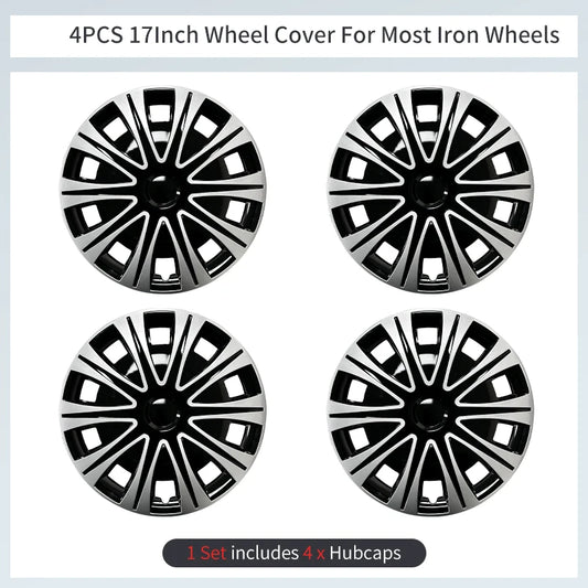 17 Inch Sunlight Style Wheel Covers Plastic Hubcaps For Automobile Vehicle Full Coverage 4PCS/Set Wheel Cap Accessories