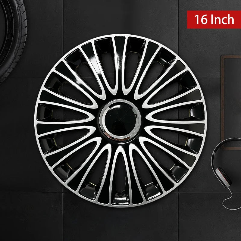 4 hubcaps for Iron Rim,16 Inch Replacement Dagger Wheel Cap Automobile Full Rim Cover Accessories for Most Car Iron Wheel Cover