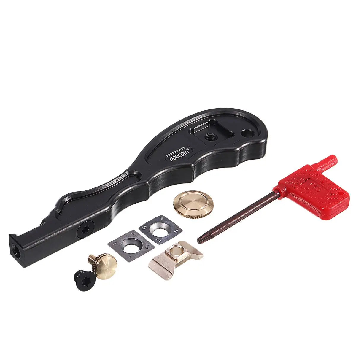 HONGDUI2 In 1 Mini Wood Carbide Insert Scraper Glue Scraper Removal For Glue Removing Aluminum Alloy Handle Woodworking Tool