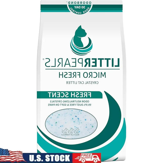 Micro Fresh Scented Non Clumping Crystal Cat Litter Odorbond 30 Day Odor Control Ultra Absorbent Soft Paw Comfortable Litter Box