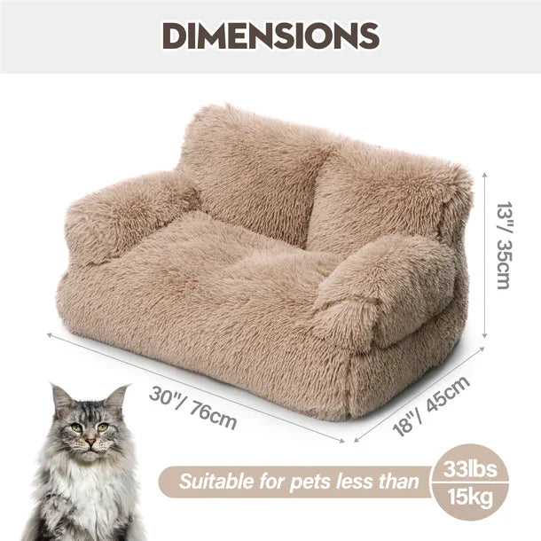 Mewoofun Dog Couch Small Dog Bed with Removable Washable Cute Cat Couch for PetsCat Beds for Indoor Cats with Anti-Slip Bottom