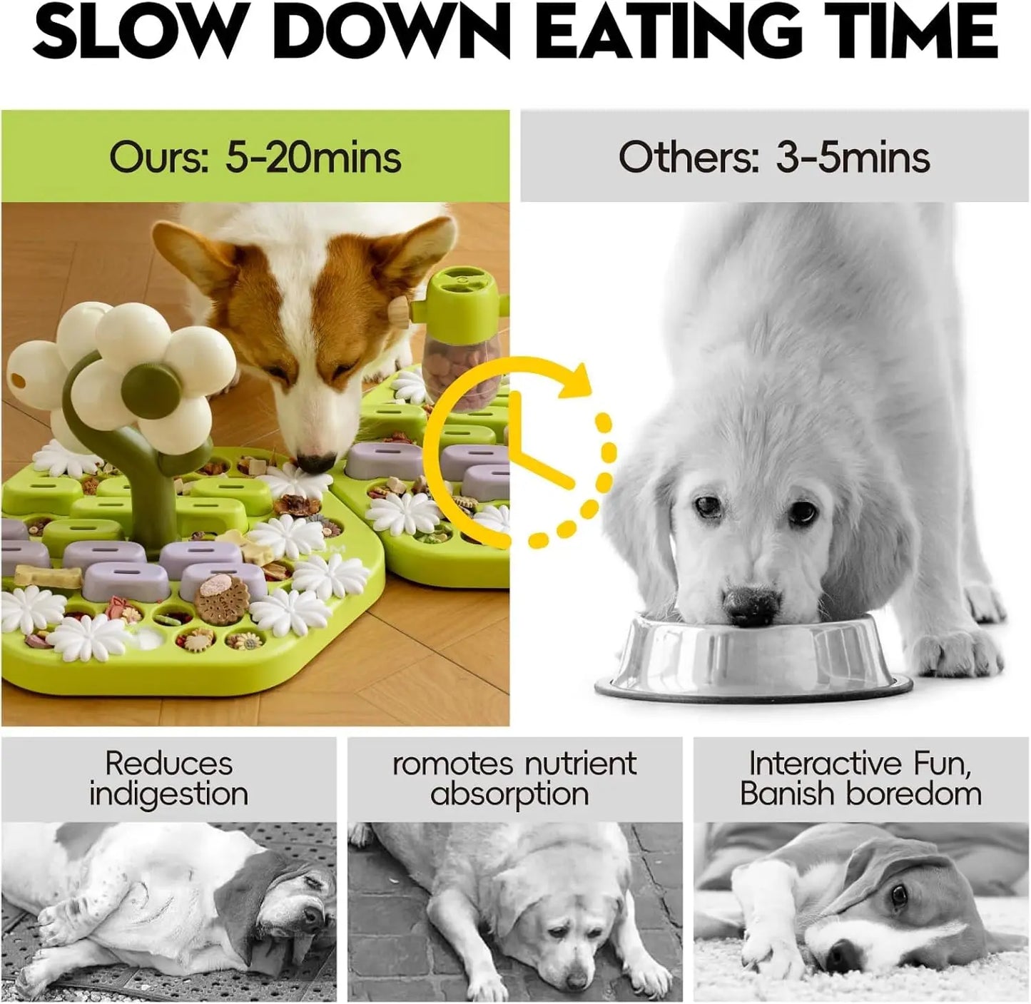 MEWOOFUN Level 4 Dog Puzzle Toy Enrichment Toys for Dogs IQ Training Dog Slow Feeder Interactive Toys for All Breeds