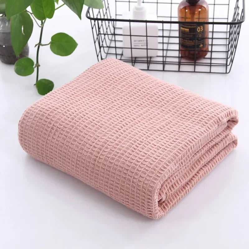 Family Pure Cotton Beehive Cover Is Simple Solid Color Soft Breathable Nap Multi-functional Lightweight Air Conditioning Blanket