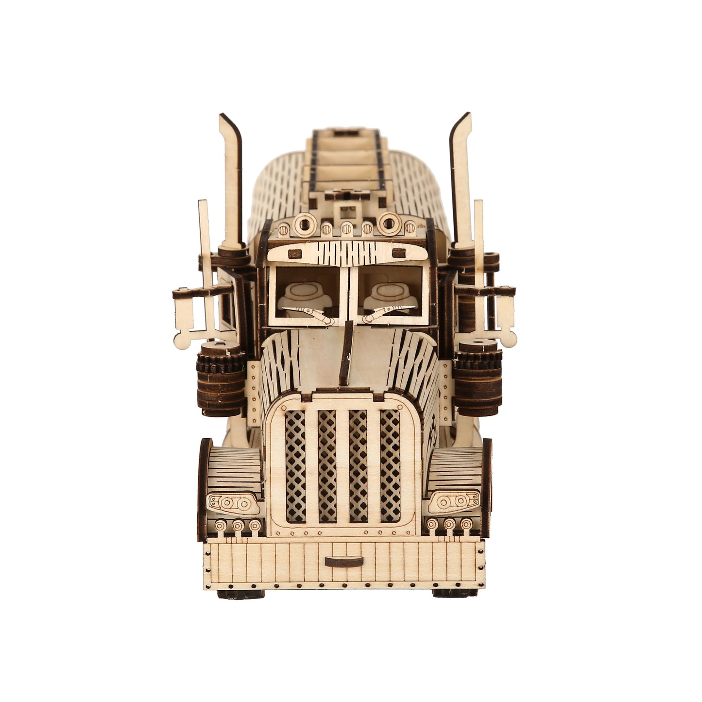 oil tank truck Model DIY 3D Wooden Puzzle Building Block Kits Assembly Toy Birthday Gift For Kids Adult Home Decor