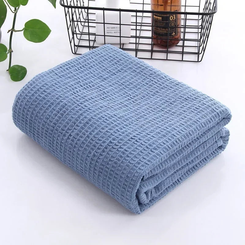 Family Pure Cotton Beehive Cover Is Simple Solid Color Soft Breathable Nap Multi-functional Lightweight Air Conditioning Blanket