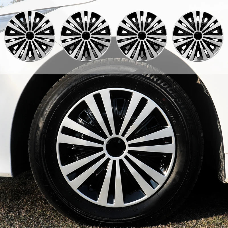 14Inch Arachnid Style Universal Hubcap R14 Wheel Covers For Cars - Set Of 4 Fits Most Cars Automobile Full Rim Cover Accessories