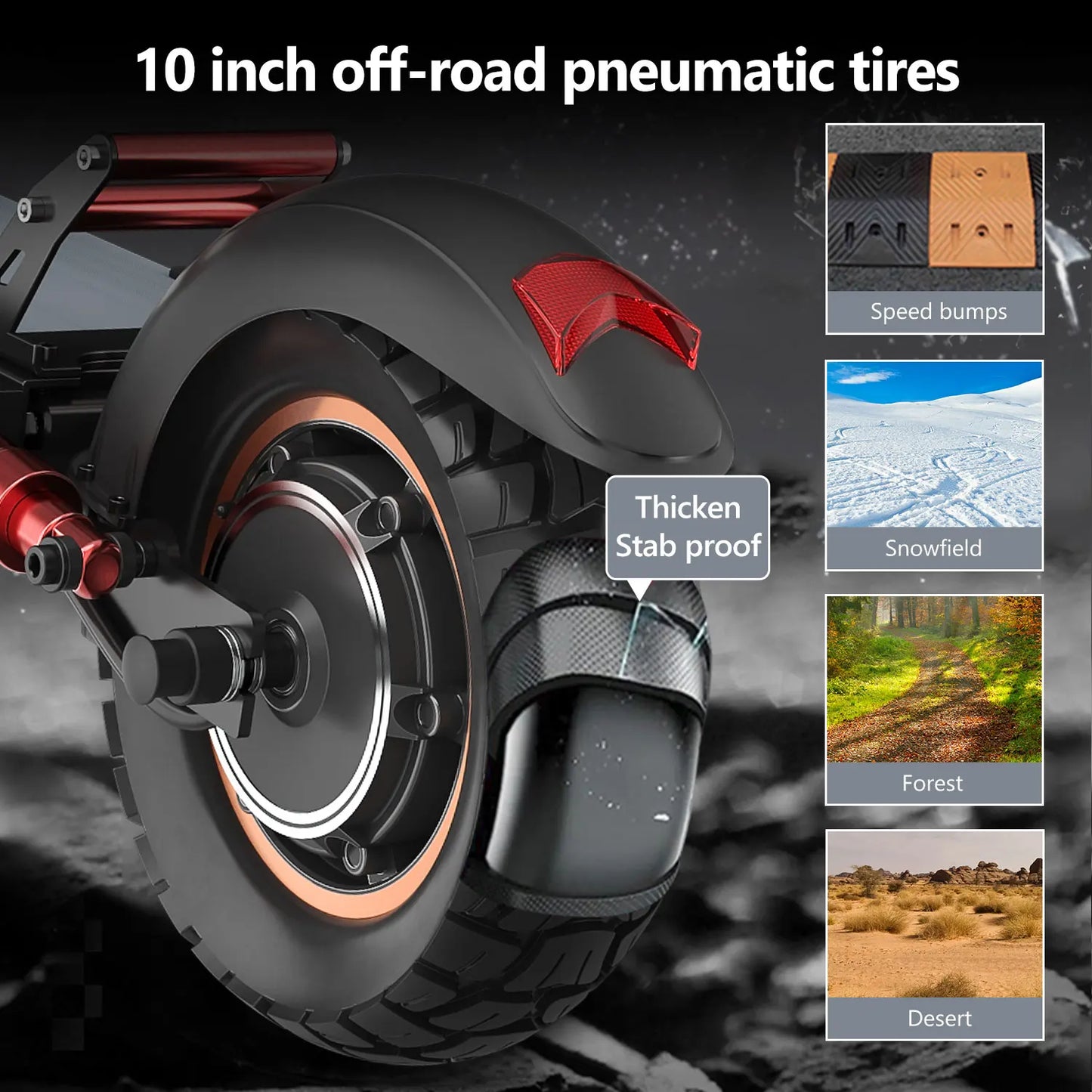 Electric Scooter 800W Motor 25MPH & 20-30KM, 12.5Ah Large Battery, 10" Tire Folding E Scooter Mulitiple Suspension, Dual Braking