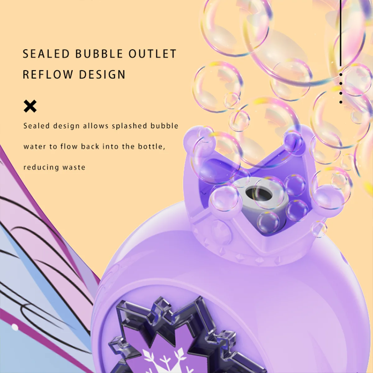 New Disney Princess Hand held bubble wand toy Electric Bubble Machine Elsa Princess Magic Stick Blowing Bubble Girl Gifts Toy