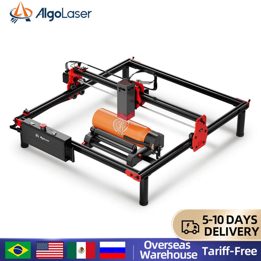 AlgoLaser DIY KIT with Rotary Roller Kit for Glass Tumbler Cup Suitable for New Beginners App Offline Control DIY Engraver Tools