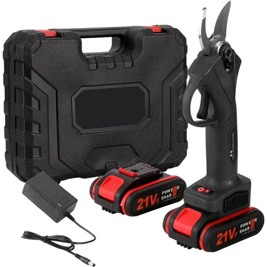 21V 50w Cordless Electric Branch Scissors 35mm Pruning Shear 2*7500mA Lithium Rechargeable Garden Cutter Tool Fruit Tree Trimmer