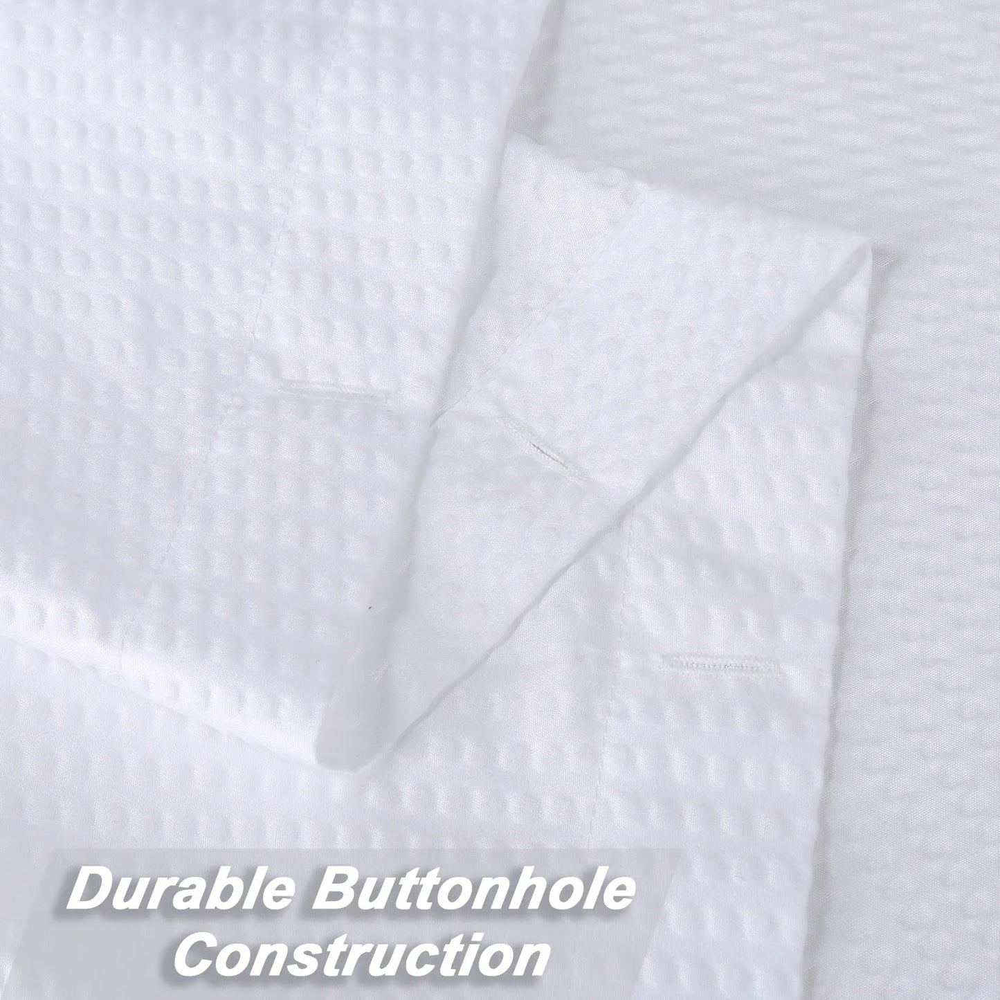 Shower Curtain Soft Microfiber Fabric Shower Curtain or Liner for Bathroom, Bathtub Embossed Pattern Water Repellent 72x72Inches