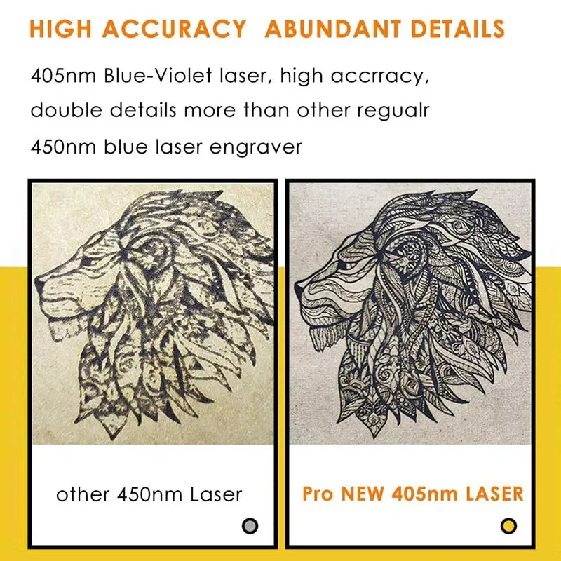 LaserPecker Laser Engraver With 405nm Laser Tool for Wood Leather Paper Portable Laser Engraving Machine LP1 Pro