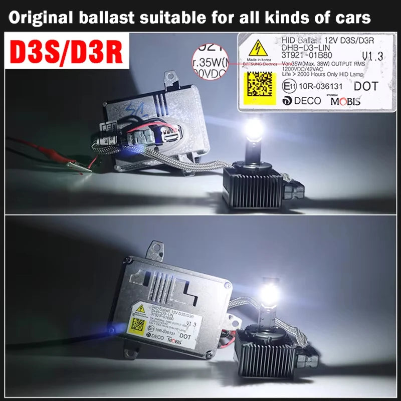 D1S D3S D8S LED Headlight D1R D3R D8R LED Headlamp 1200000LM 1500W Powerful 1:1 Mini Car Lamp Plug&Play With Fan 4500K 6000K