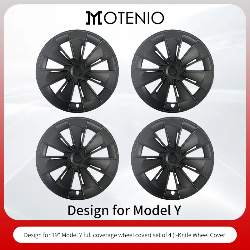 4PCS/Set Hubcaps 19 inches Full Coverage Arachnid Wheel Cover Cap Design for Tesla Model S/ Model Y Automobile Accessories