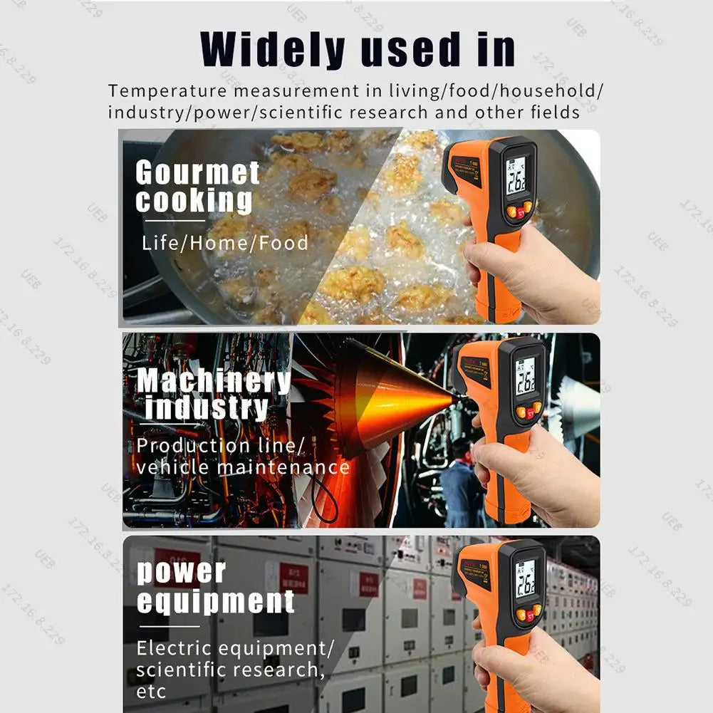 Infrared Thermometer with Backlight Handheld Temperature Gun