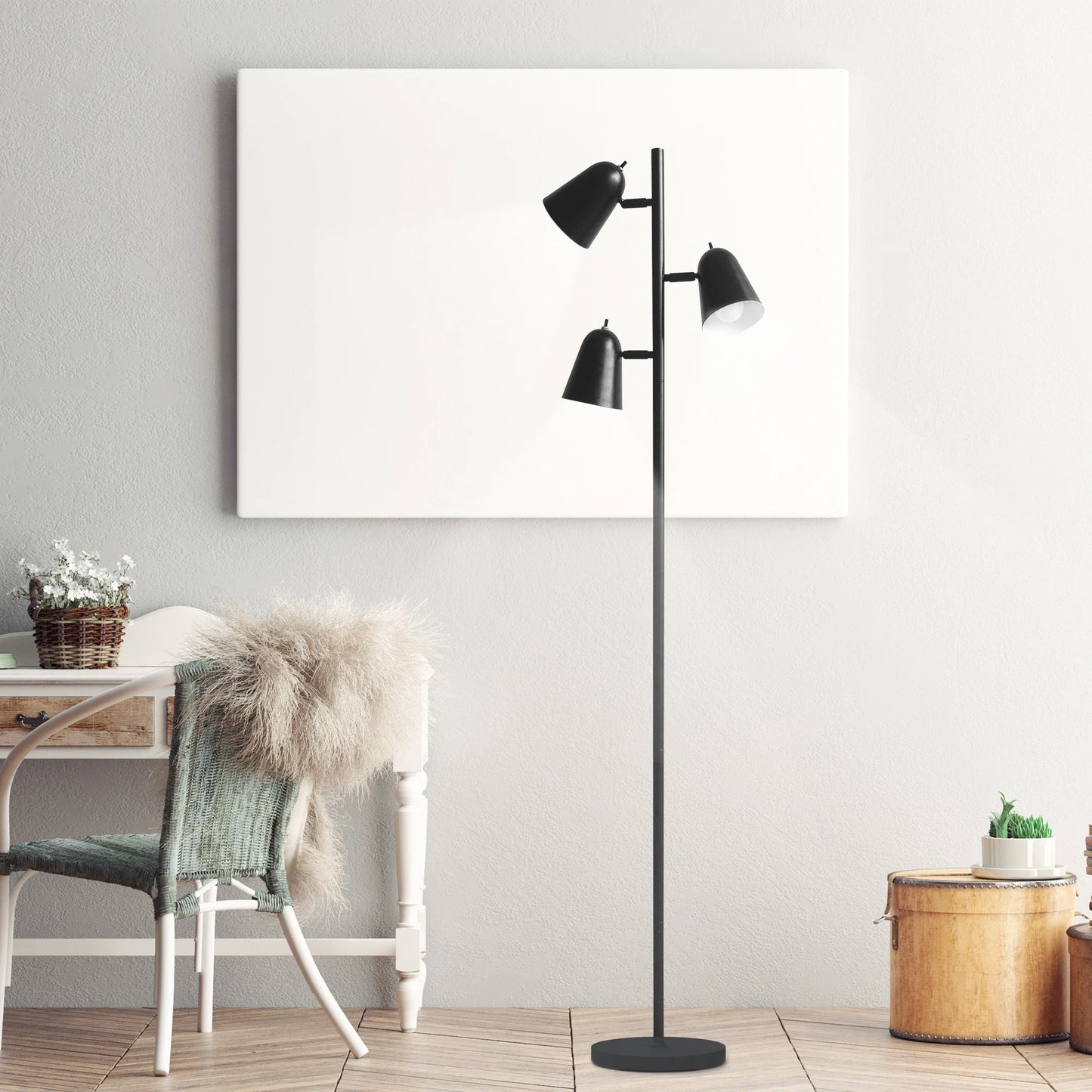 68" Tree Floor Lamp with 3 Bulbs Included