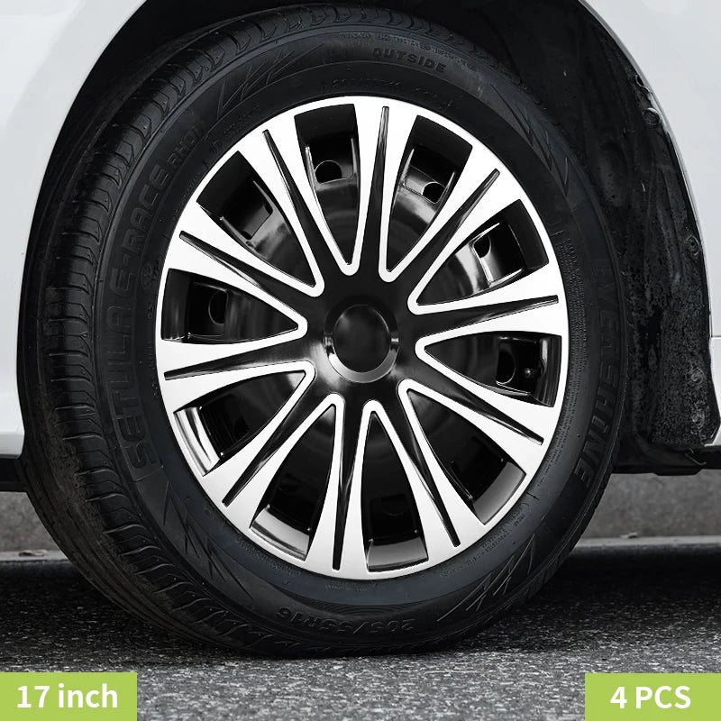 17 Inch Sunlight Style Wheel Covers Plastic Hubcaps For Automobile Vehicle Full Coverage 4PCS/Set Wheel Cap Accessories