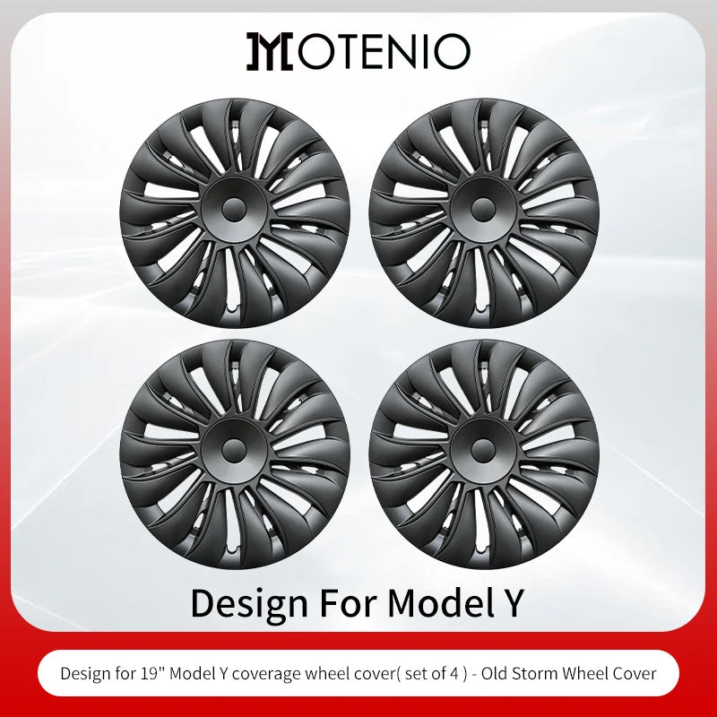 4PCS/Set Hubcaps 19 inches Full Coverage Arachnid Wheel Cover Cap Design for Tesla Model S/ Model Y Automobile Accessories
