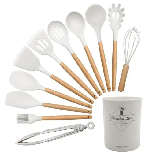 Cooking Utensils Set of 12 Silicone Kitchen Utensils