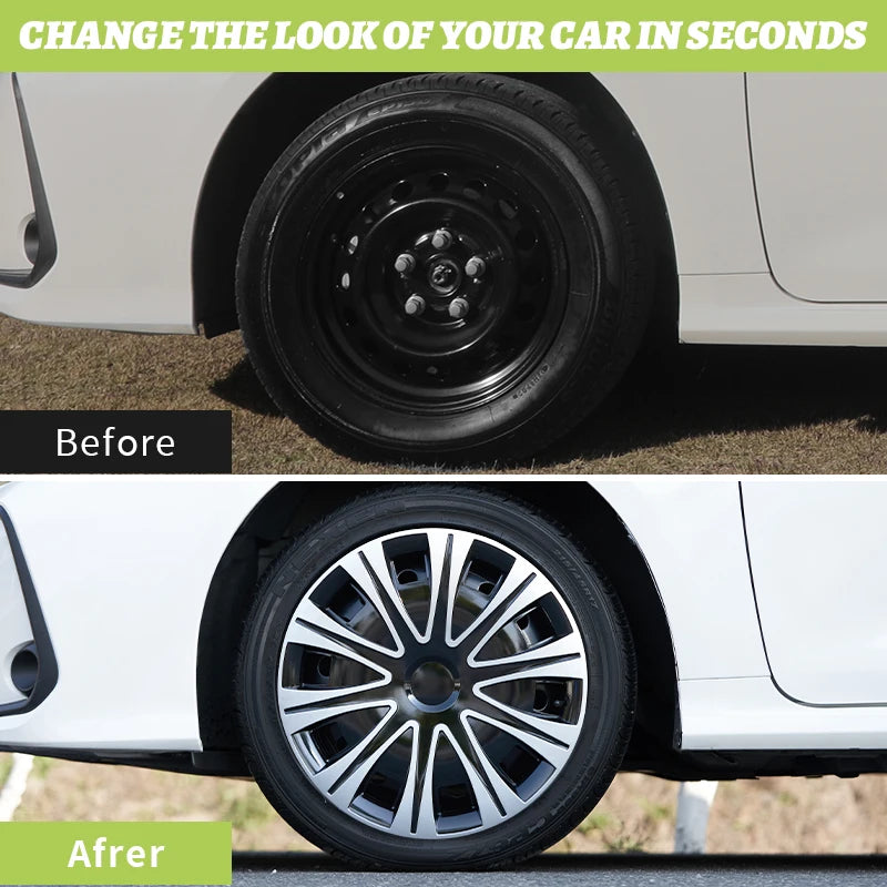 17 Inch Sunlight Style Wheel Covers Plastic Hubcaps For Automobile Vehicle Full Coverage 4PCS/Set Wheel Cap Accessories