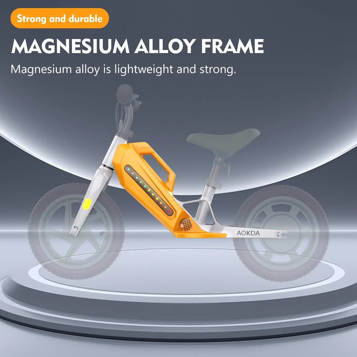 AOKDA K8 Electric Bikes for Kids, 180W Electric Balance Bike, 12" Pneumatic Tire 21.6V/5.2Ah Battery Boys & Girls E Bike Bicycle