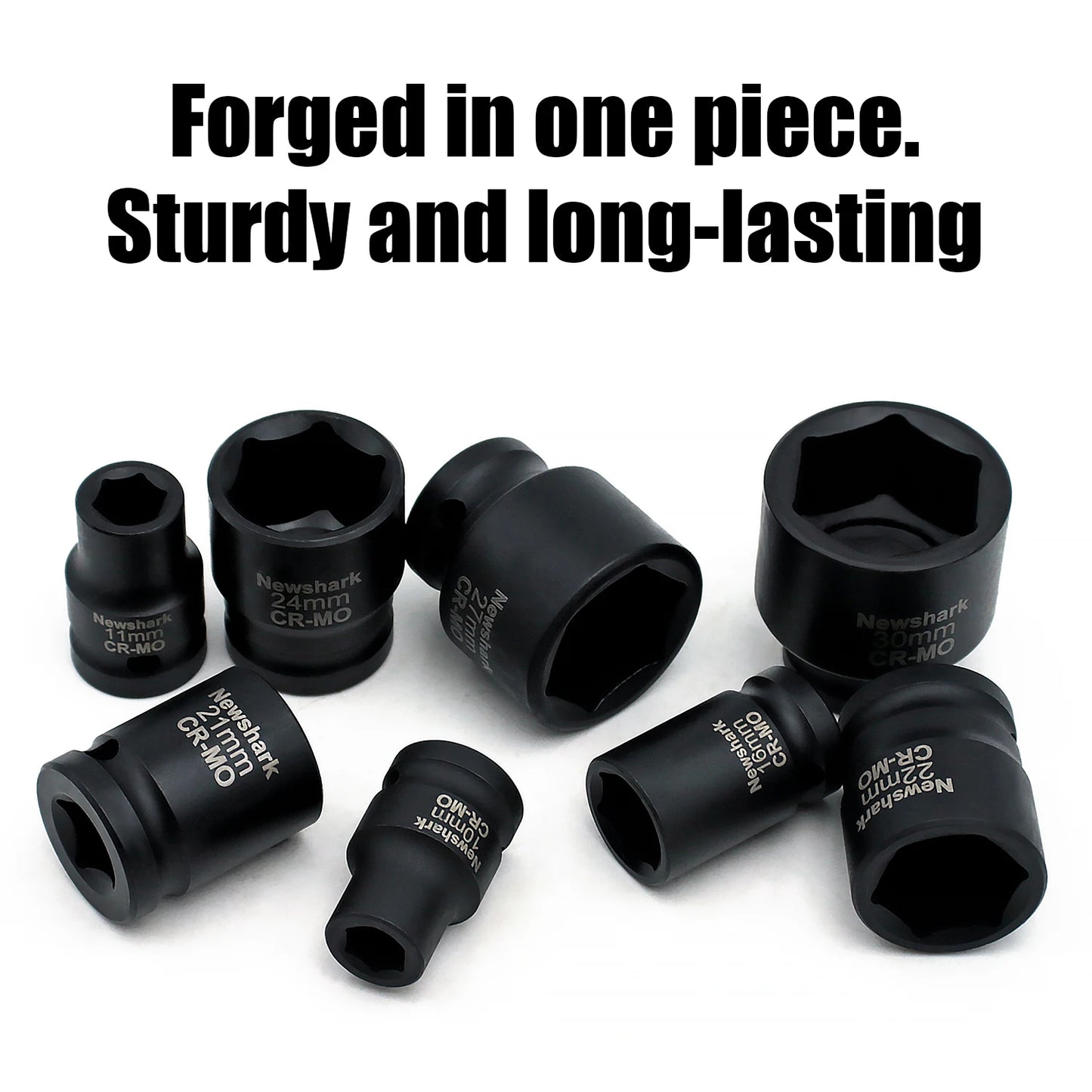 22PCS Drive Socket Wrench Set,1/2-Inch Impact Socket Set,6 Point,Metric Size(10-32mm),Quick Release Ratchet,Repairing Tool