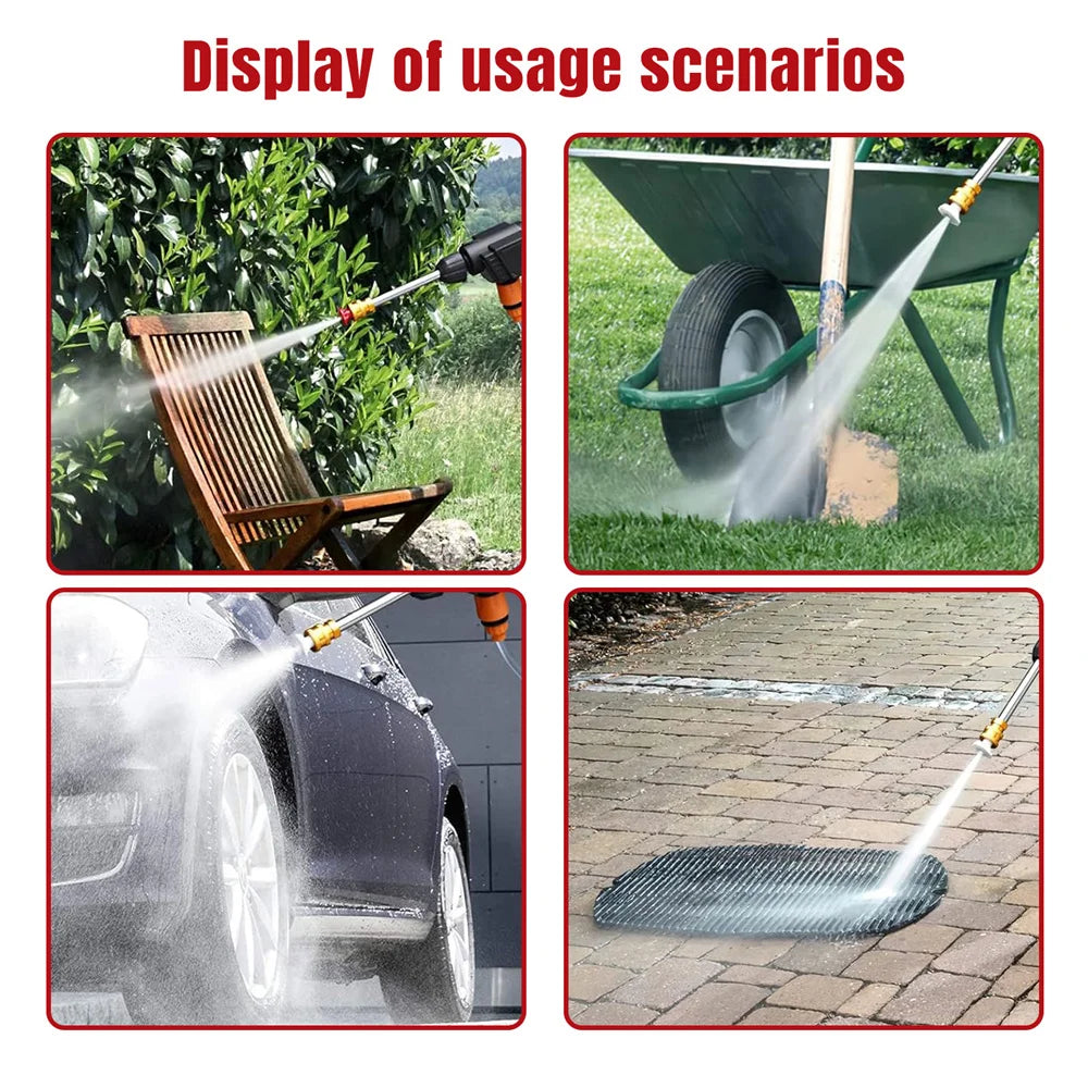 High-voltage Lithium Battery Car Water Gun 30bar Washer Portable Rechargeable 48v 300W motor Battery Spray Cleaning Machine