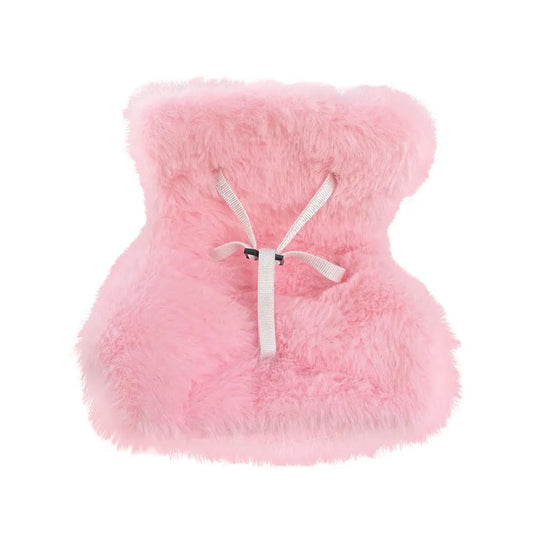 Car Ventilation Safety Seat Soft Kawaii Doll Seat Car Ornament Plush Safety Seat Car Air Outlet Decoration for 17cm Dolls