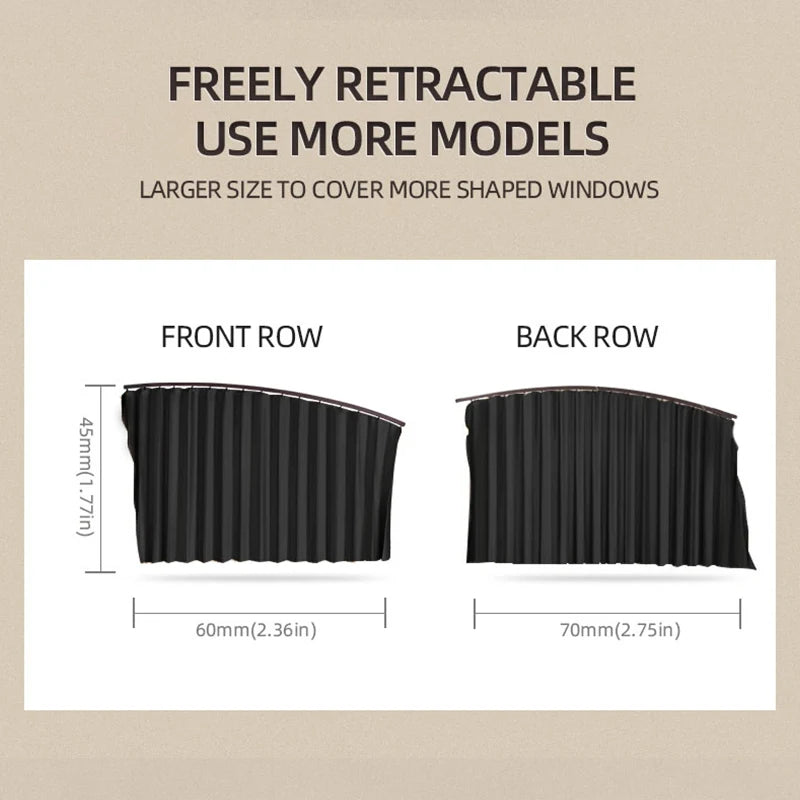 4PCS Magnetic Car Front Rear Side Window Shades Curtains Sun Protection Privacy Window Shield Automobile Interior Accessories