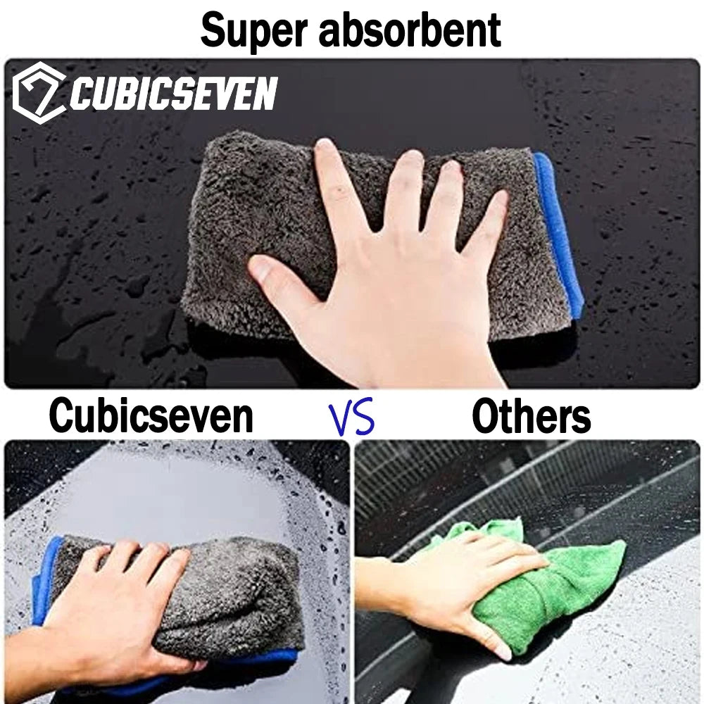 Cubicseven Car Microfiber Wash Towel Soft Drying Cloth