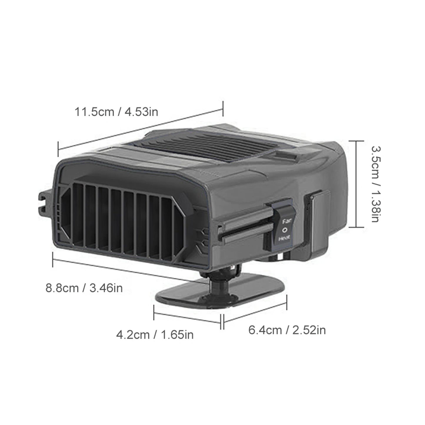 12V Electric Cooling Heating Fan Demister Defroster 150W Car Electric Heater Portable Heating Cooler Fan Automobile Accessories