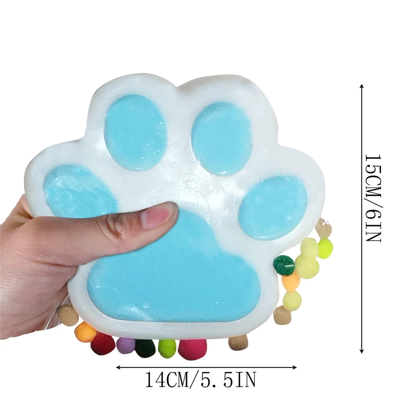 Transparent Large Squish Cat Foot Antistress Taba Big Cat Paw Anti-Stress Relief Toys for Kid Girl Fidget Soft Pinch Sensory Toy