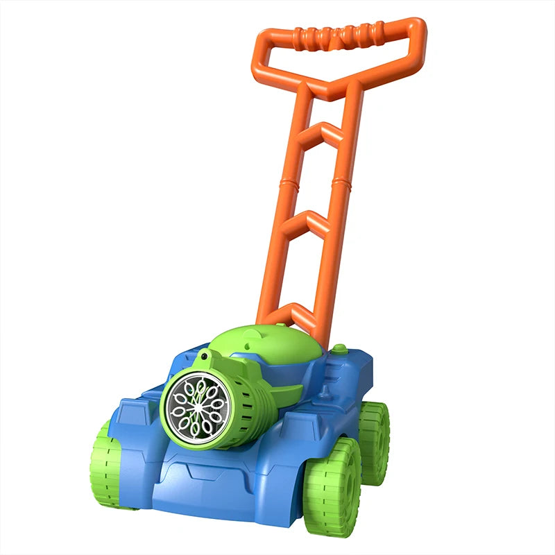 Automatic Lawn Mower Bubble Machine Weeder Soap Maker Blower Baby Activity Walker for Outdoor Kids Toys For Children Gift Boys