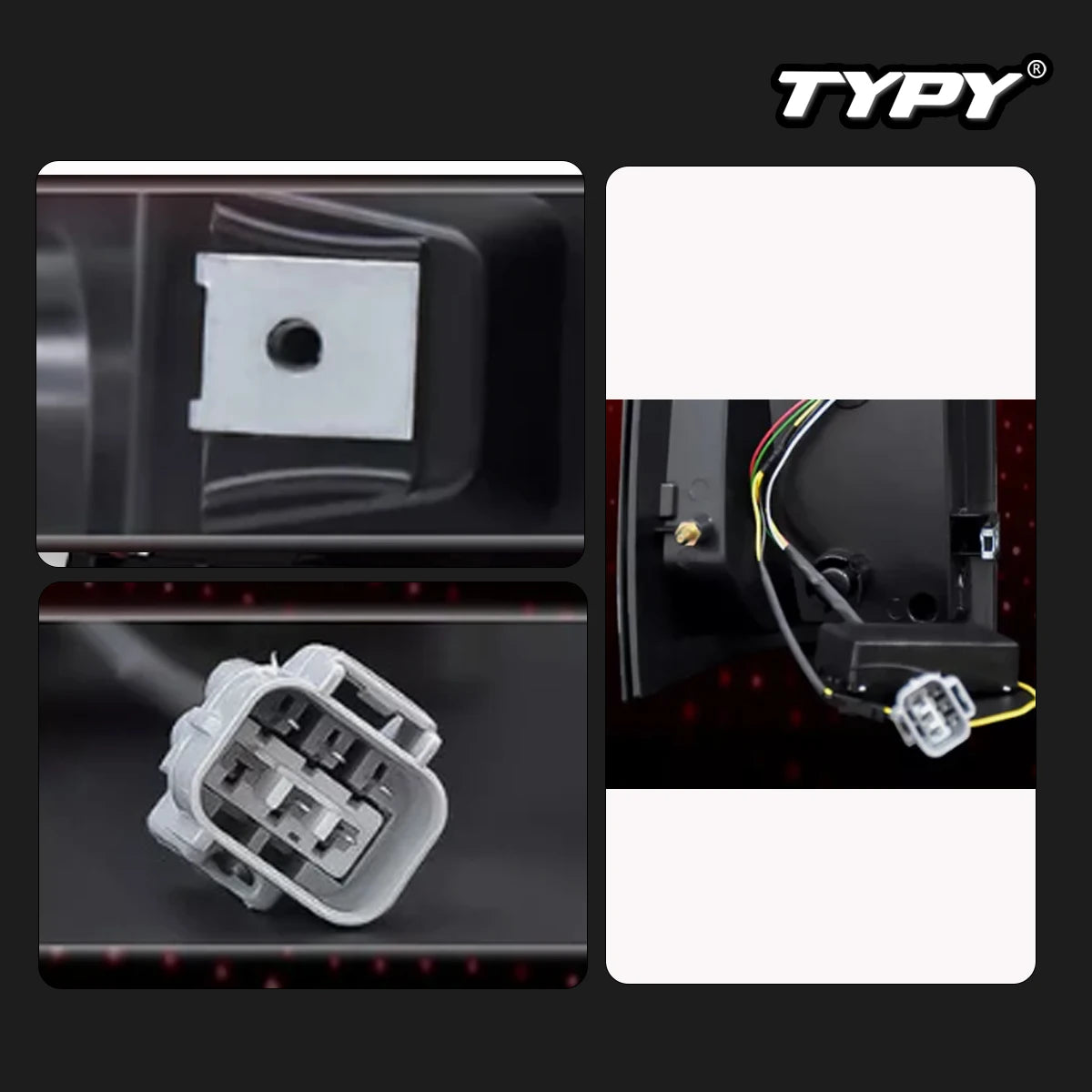 TYPY Car Turn signal Tail Lamp LED Fit For Toyota Tacoma 2005-2015 Automobile Rear Lamps Brake LED Taillights Car Accessories