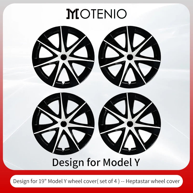 4PCS/Set Hubcaps 19 inches Full Coverage Arachnid Wheel Cover Cap Design for Tesla Model S/ Model Y Automobile Accessories