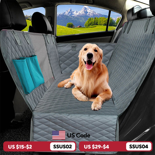 PETRAVEL Dog Car Seat Cover Waterproof Pet Travel Dog Carrier Hammock Car Rear Back Seat Protector Mat Safety Carrier For Dogs