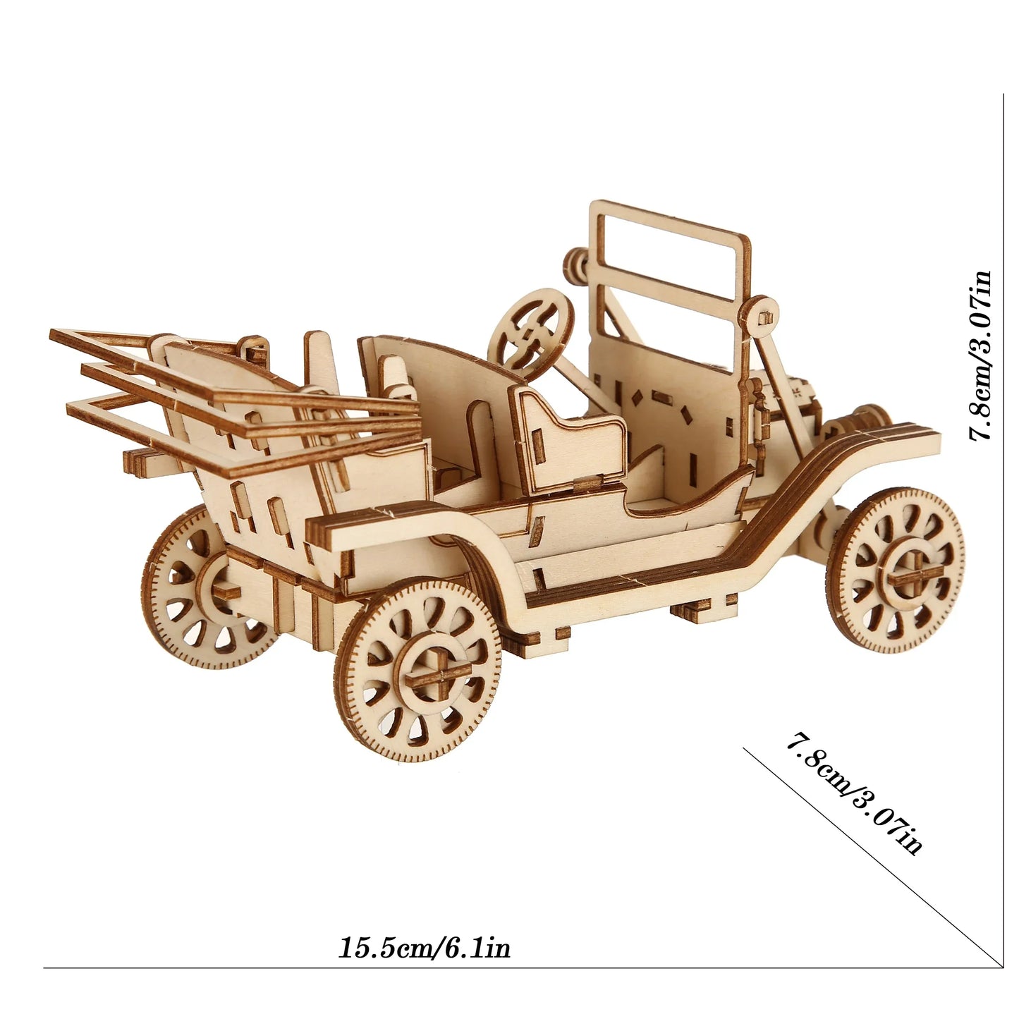 classic car Model DIY 3D Wooden Puzzle Building Block Kits Assembly Toy Birthday Gift For Kids Adult Home Decor
