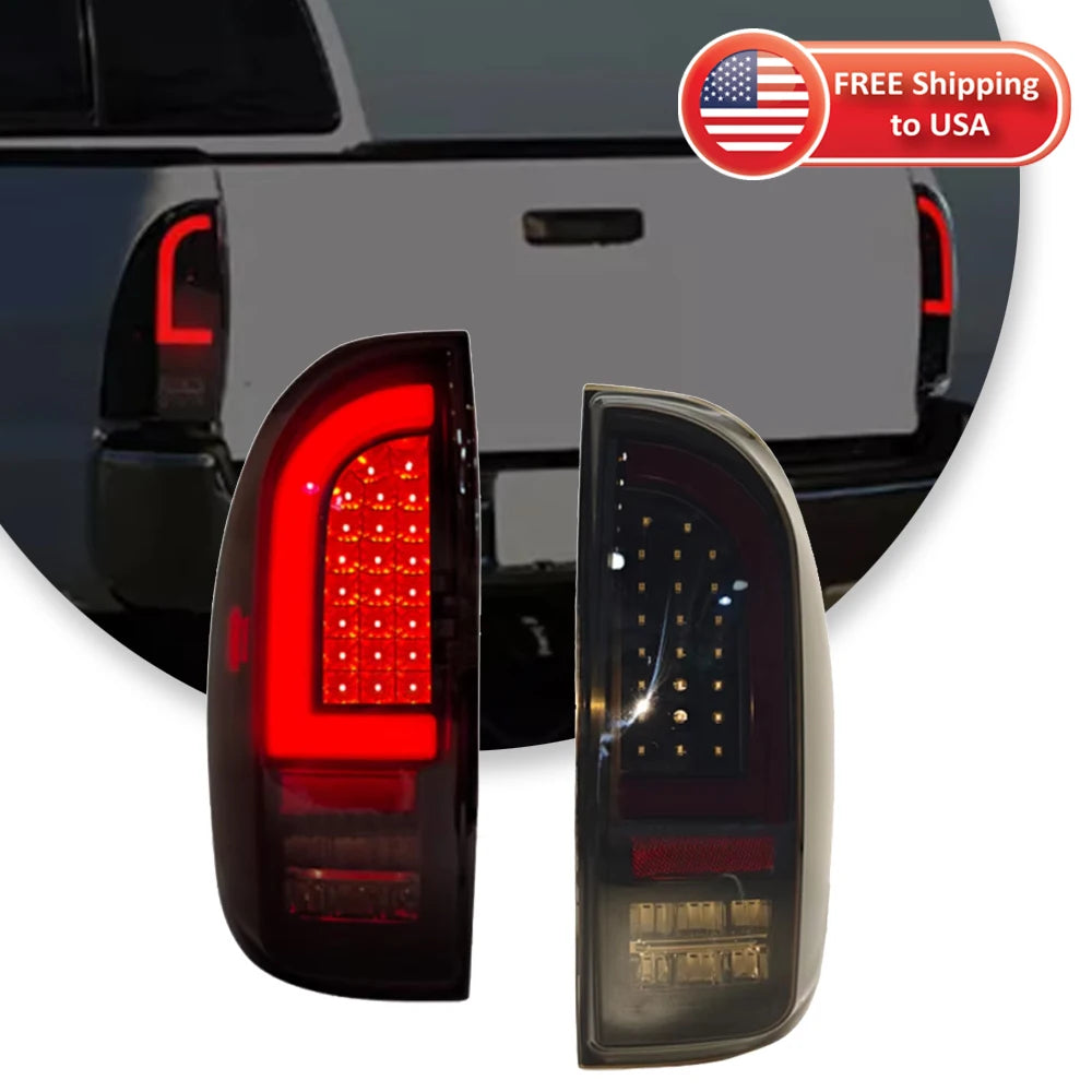 TYPY Car Turn signal Tail Lamp LED Fit For Toyota Tacoma 2005-2015 Automobile Rear Lamps Brake LED Taillights Car Accessories