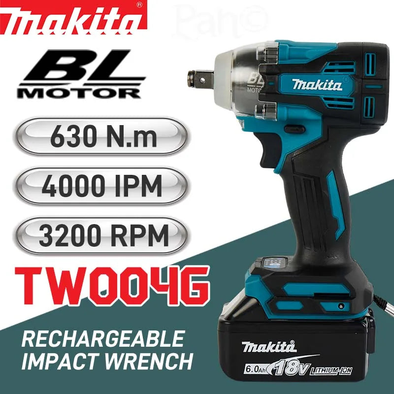 2024 New Makita TW004 Rechargable Drill Driver With battery Screwdriver Machine Brushless Electric Screwdriver Li-ion XGT