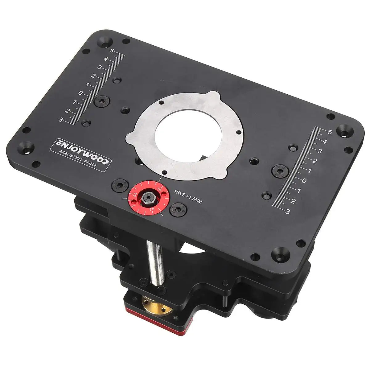 GD7 PRO Router Lift for 65mm 69mm Wood Router Table Set Up Lift with Plate Precision Woodworking Tool by ENJOYWOOD