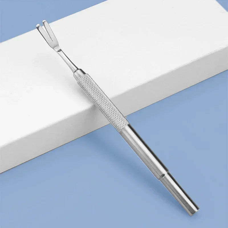 Pet Tick Removal Stainless Steel Tweezers Flea Remover Hook Rustproof Tick Puller Mite Flea Extractor Pet Grooming Supplies