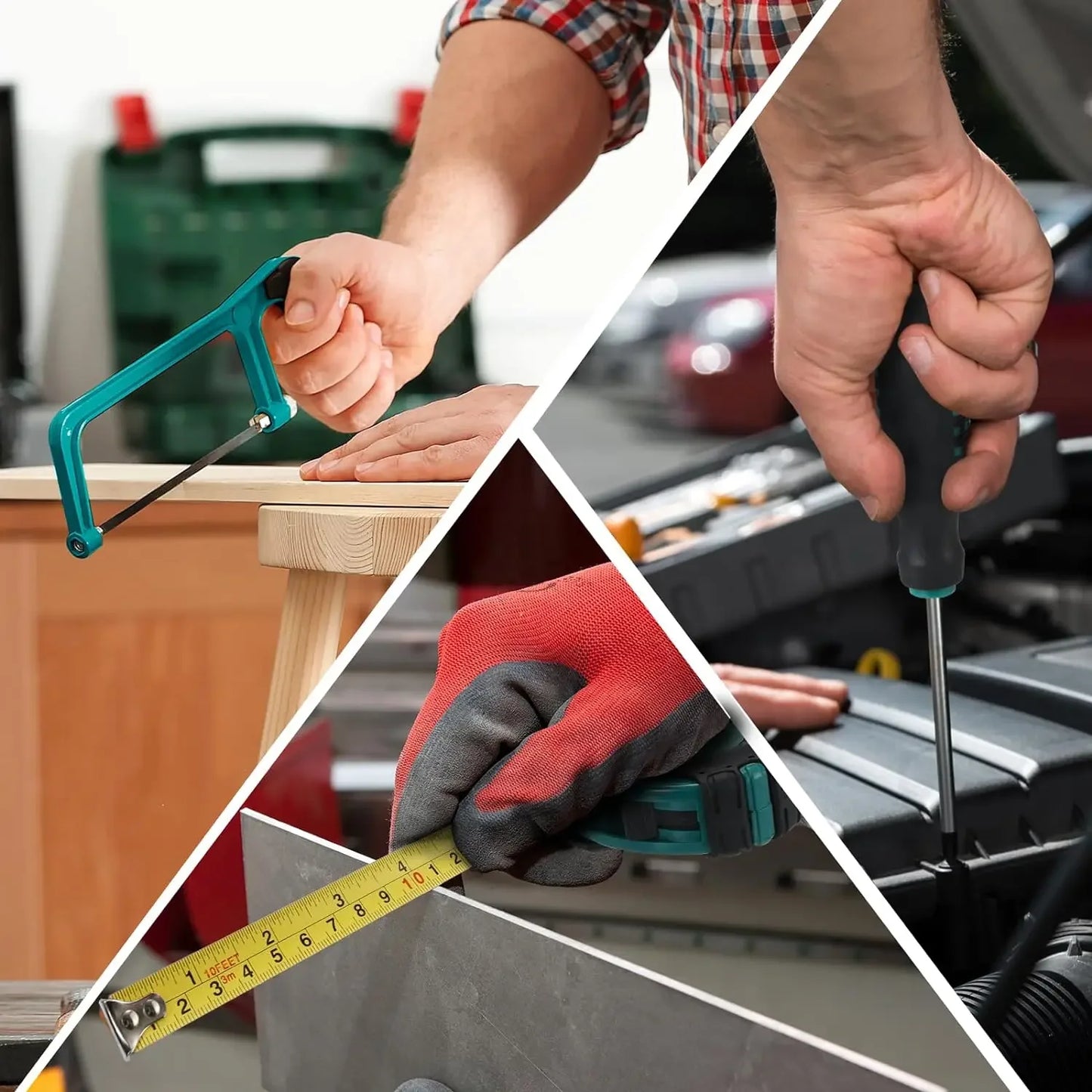 Home Repair Tool Kit - 198 Piece General Home/Auto Repair Tool Set, General Mechanic Tool Set, General Household Tool Kit, Perfe