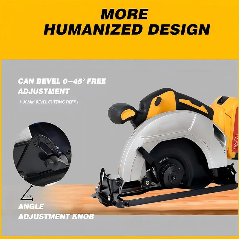 DEWALT 20V MAX Cordless Circular Saw 7 Inch Brushless Lightweight With 0 To 50 Degree Bevel