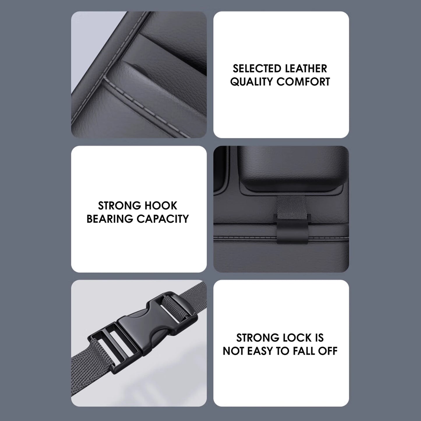 1Pcs/lot Black Portable Car Seat Back Storage Bag Easy to Install Automobiles Interior Accessories Suitable for Kids and Travel