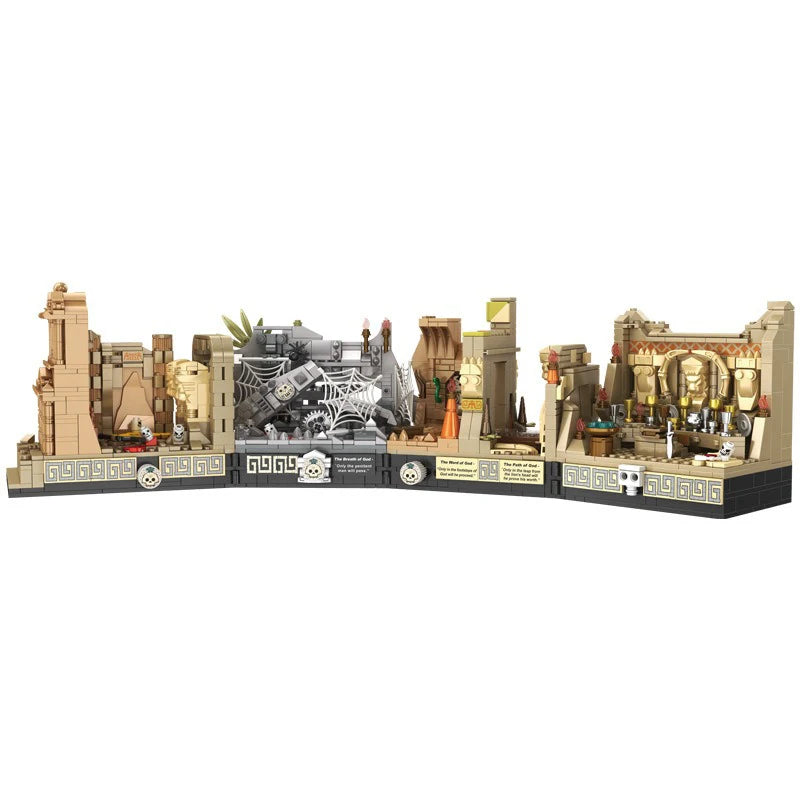 2388PCS Modular Building MOC Raiders of the Lost Ark Temple of the Holy Grail Model Building Blocks Brick Toys for Children Gift