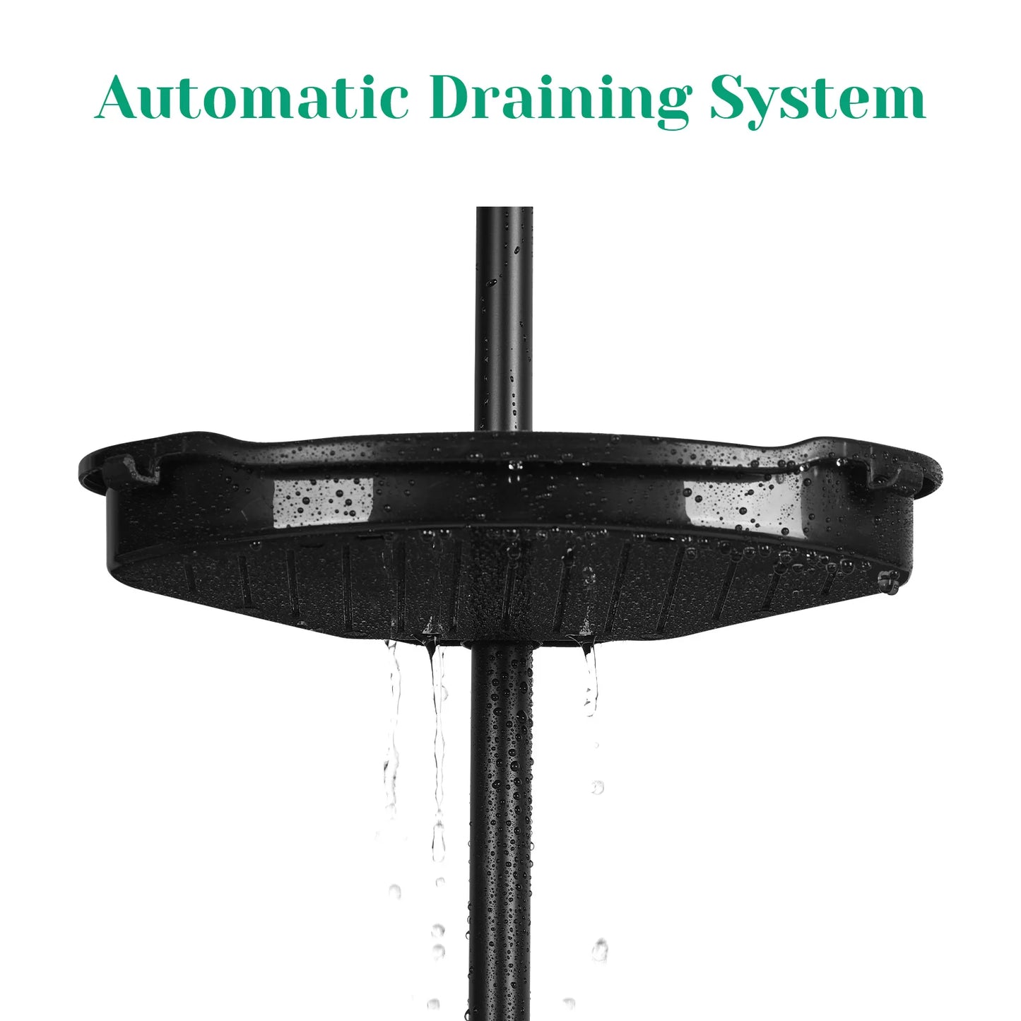 Corner Shower Caddy Tension Pole Home Tension Pole Shower Caddy With 4 Basket Shelves With Towel Bars,4-Tier Bathroom Accessory