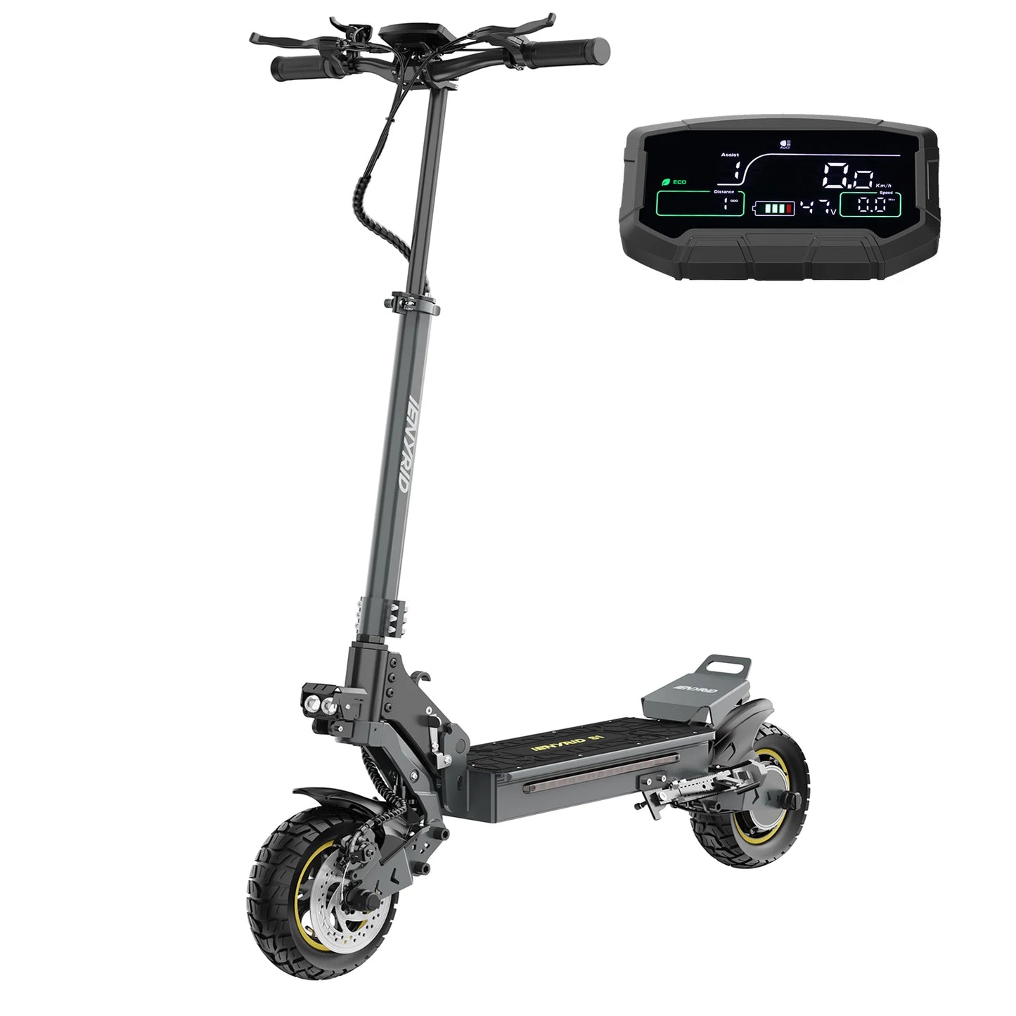 Electric Scooter for Adults 800w e Scooter Foldable Kick Scooter 10" Pneumatic Tire Off Road eScooter with Long Range