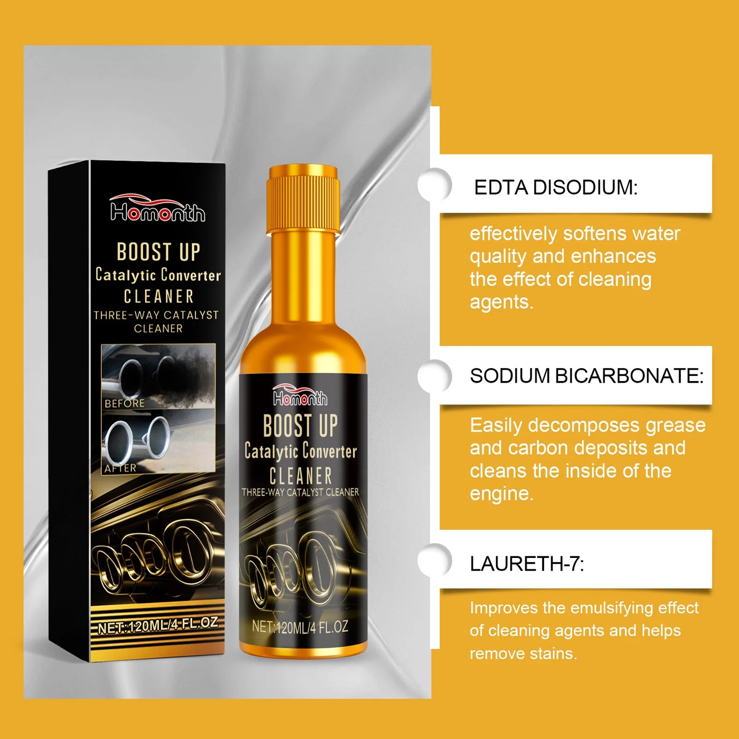 Car Engine Catalyst Converter Cleaners Automobile Engine To Accessories Cleaning Tool Accelerators Easy Clean CSV Catalysts P6D9